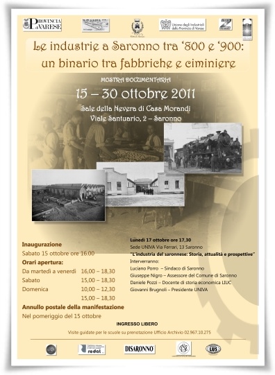 Industrie tra 800 e 900 manifesto