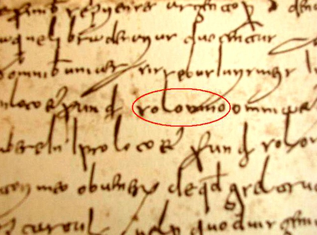 Il nome "Solomno" in una pergamena dell'anno 849