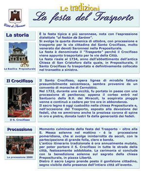 La festa del trasporto - la storia