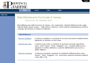 web opac varese immagine