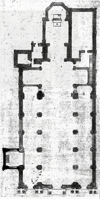 SANTUARIO DELLA BEATA VERGINE DEI MIRACOLI - pianta della facciata
