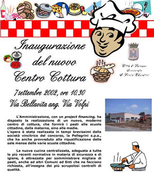 7 SETTEMBRE 2002 - Inaugurazione del nuovo centro cottura