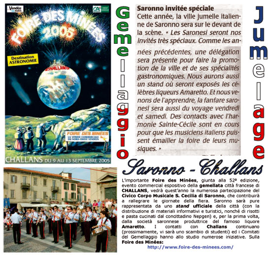 Saronno alla Foire des Min&eacute;es