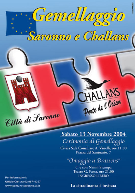 La locandina del gemellaggio
