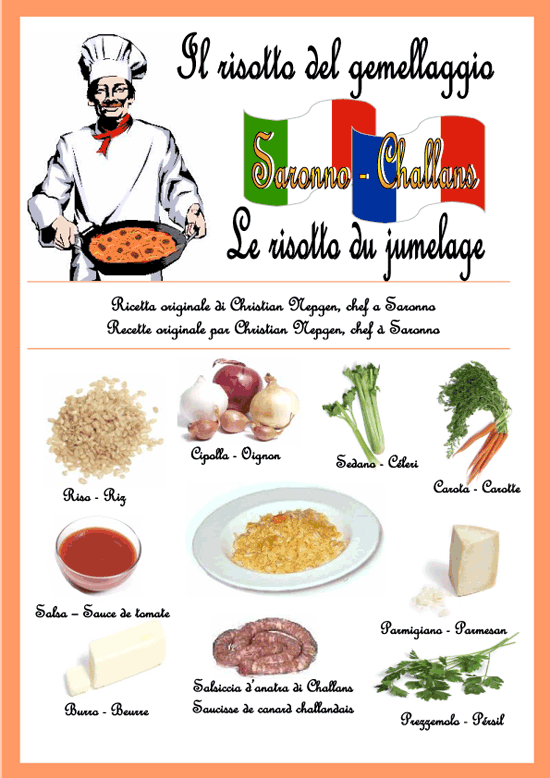 La ricetta del risotto del gemellaggio