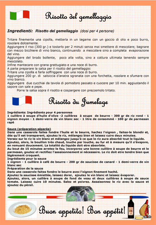 La ricetta del risotto del gemellaggio 1